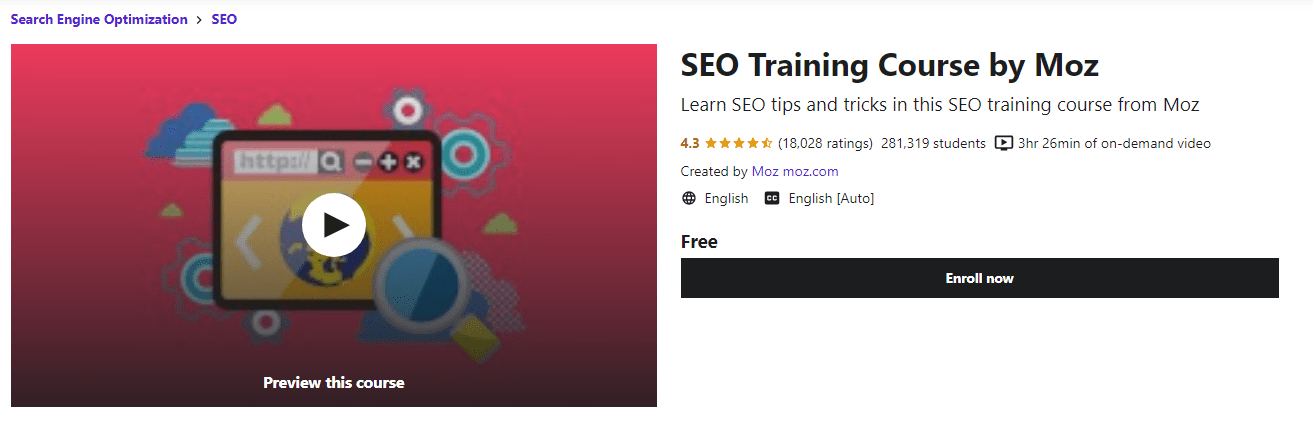 Best beginners course for SEO